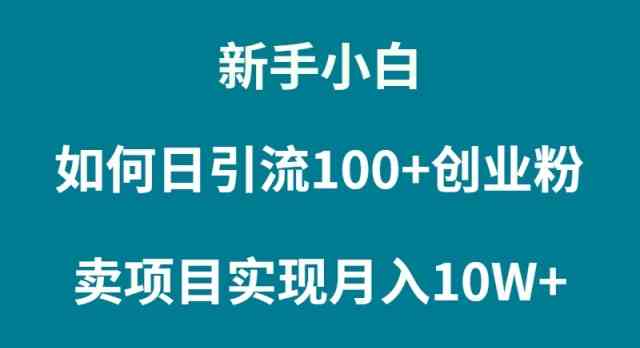 图片[1]-（9556期）新手小白如何通过卖项目实现月入10W+-红宝盒创业网创平台