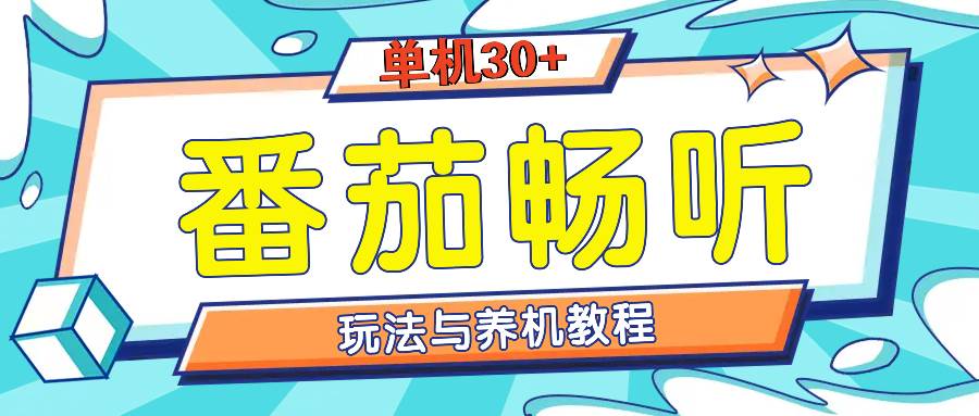 图片[1]-（13571期）番茄畅听全方位教程与玩法：一天单设备日入30+不是问题-红宝盒创业网创平台