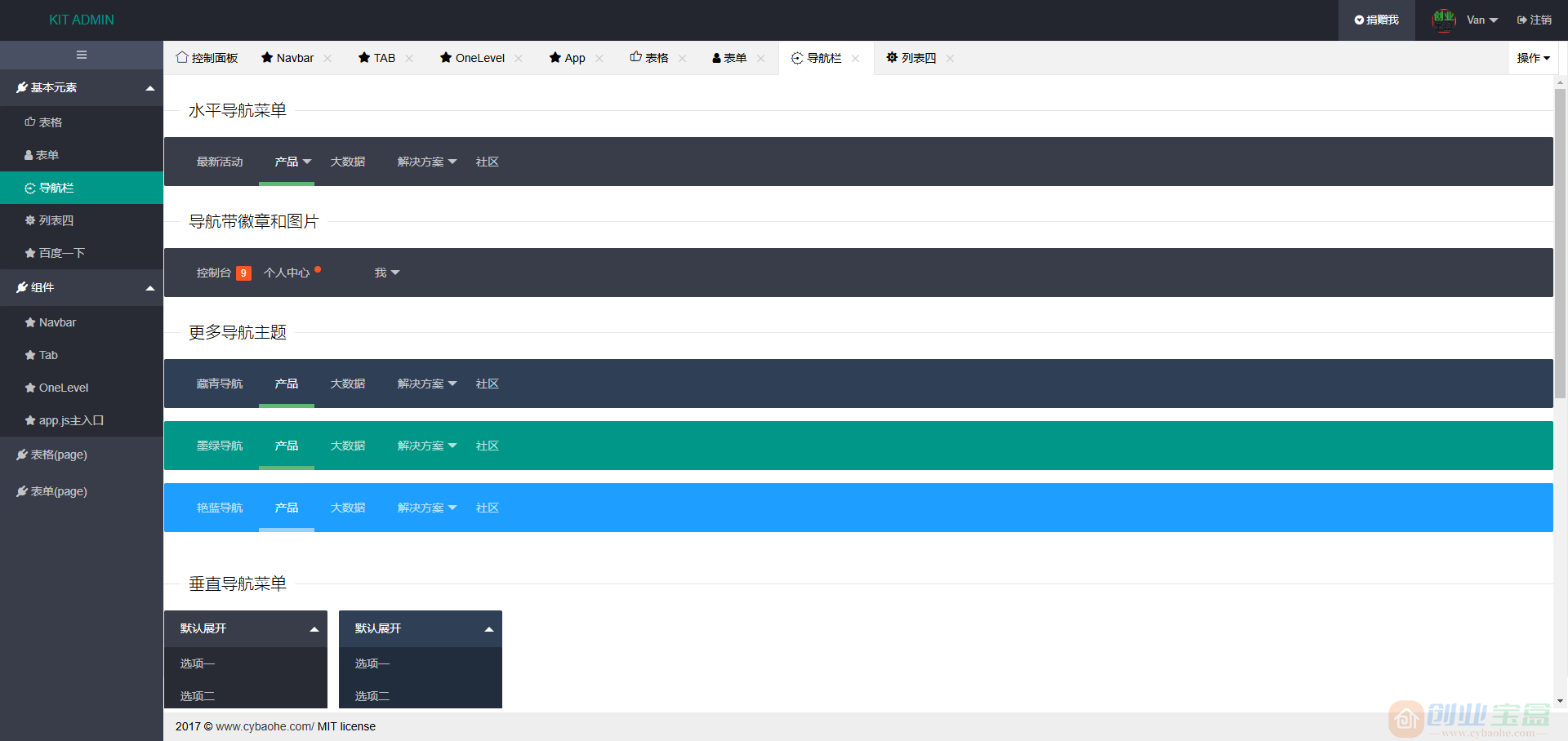 layui框架KIT ADMIN后台管理系统模板 UI型后台模板(图2)