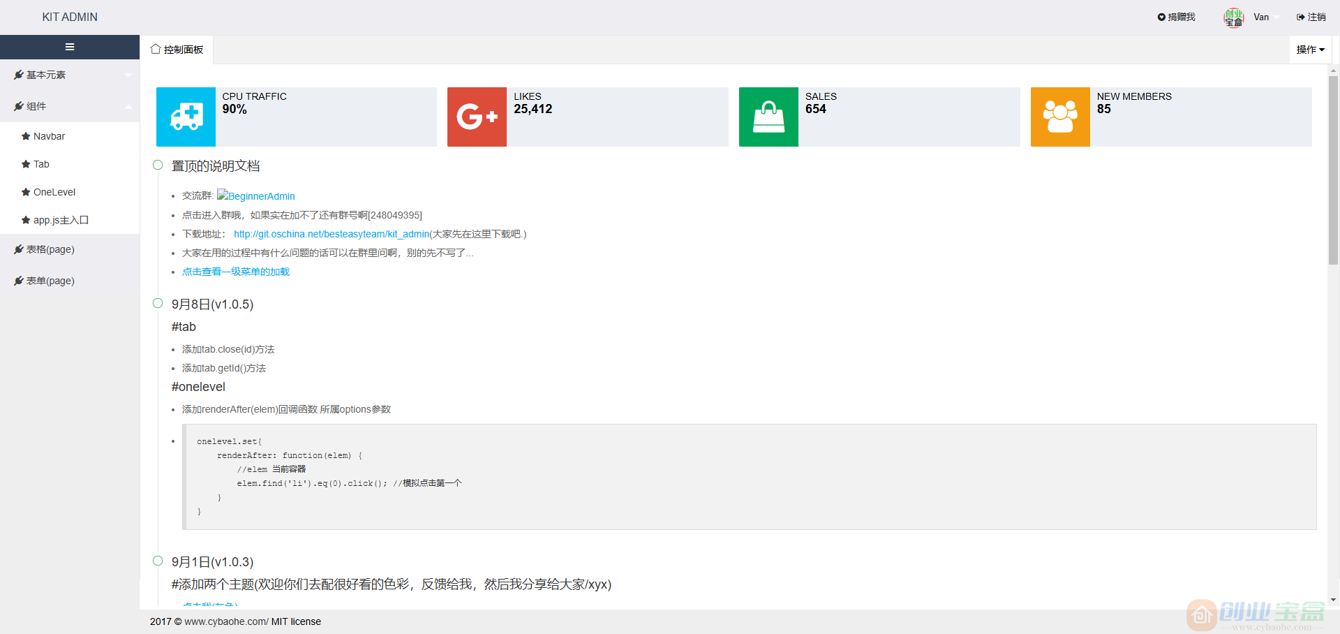 layui框架KIT ADMIN后台管理系统模板 UI型后台模板(图3)