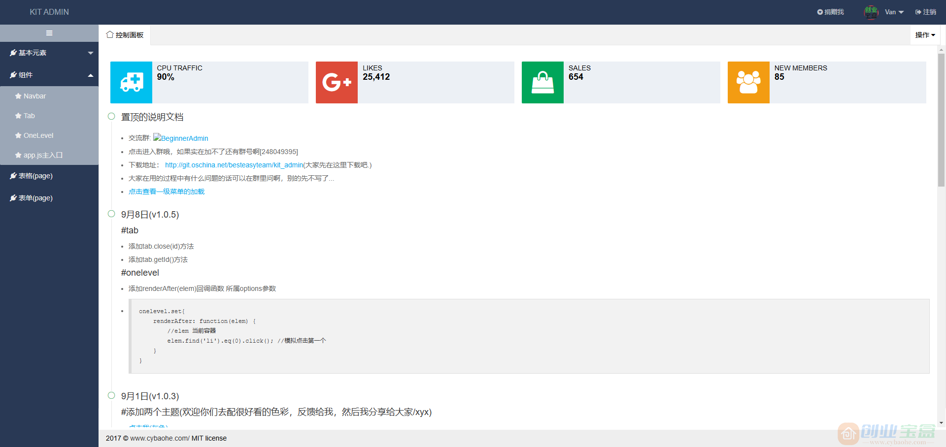 layui框架KIT ADMIN后台管理系统模板 UI型后台模板(图4)