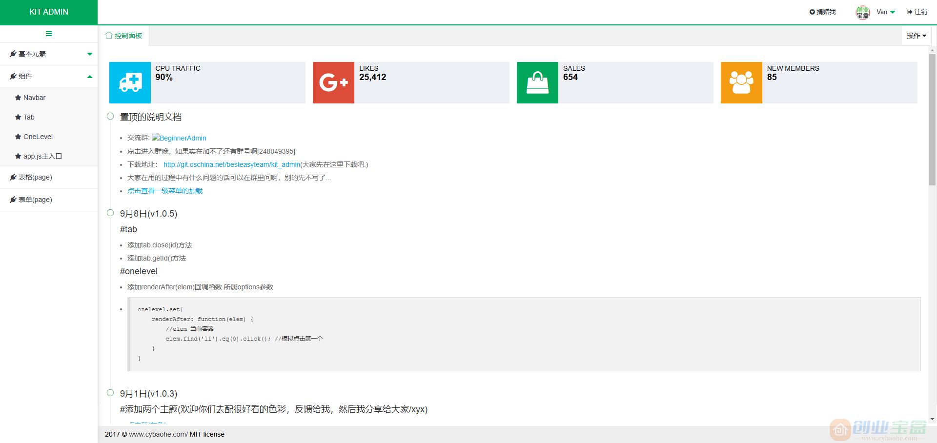 layui框架KIT ADMIN后台管理系统模板 UI型后台模板(图6)