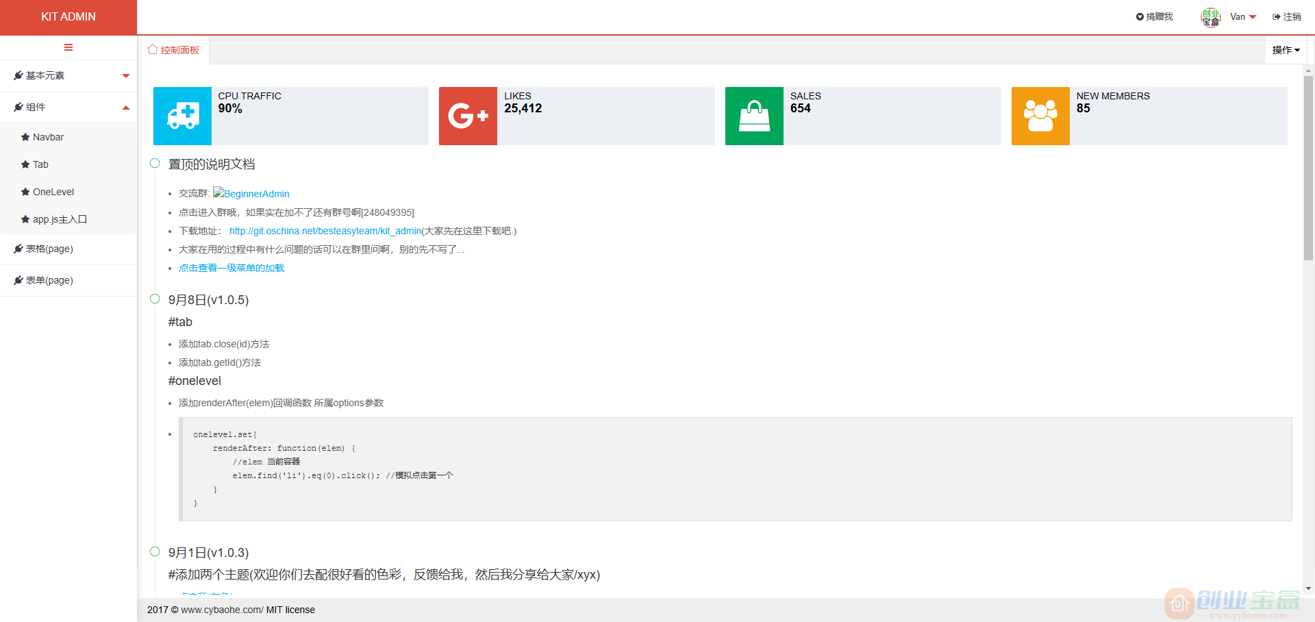 layui框架KIT ADMIN后台管理系统模板 UI型后台模板(图7)